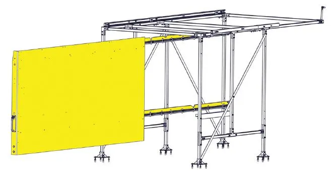 CargoGlide WSST411-23 Van Storage Sliding Platform Wall