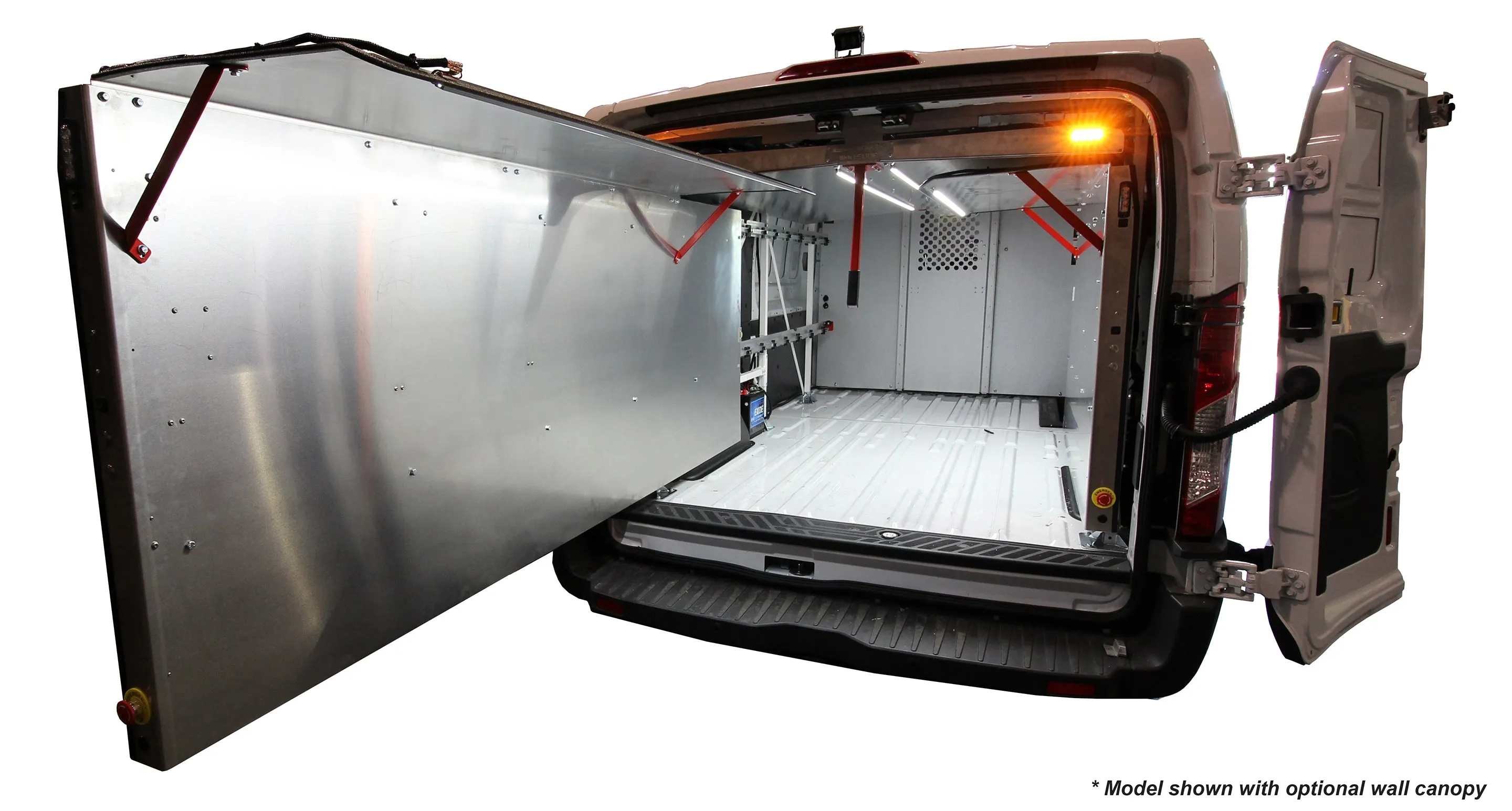 CargoGlide WSST411-23 Van Storage Sliding Platform Wall