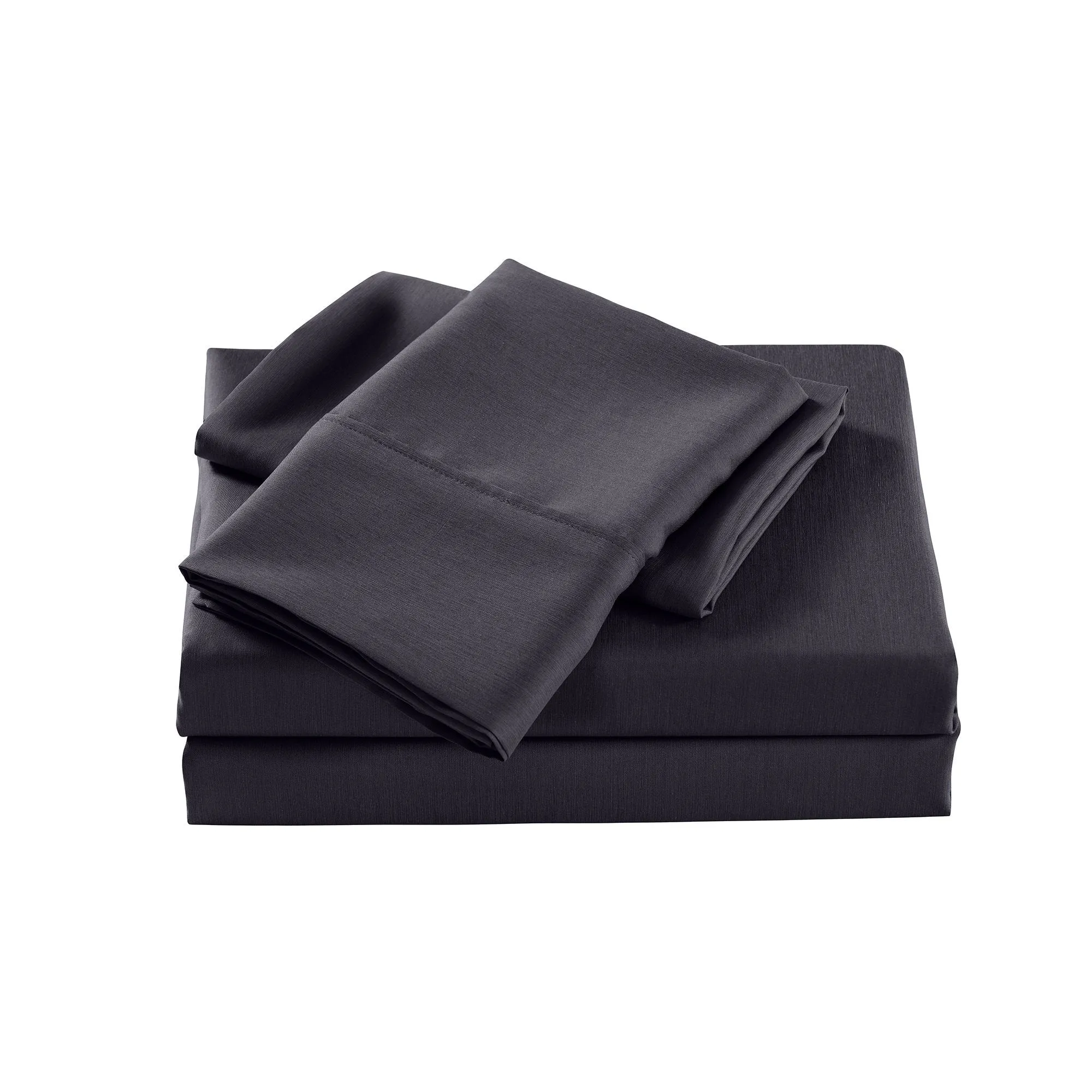 Casa Decor 2000 Thread Count Bamboo Cooling Sheet Set Ultra Soft Bedding King Charcoal