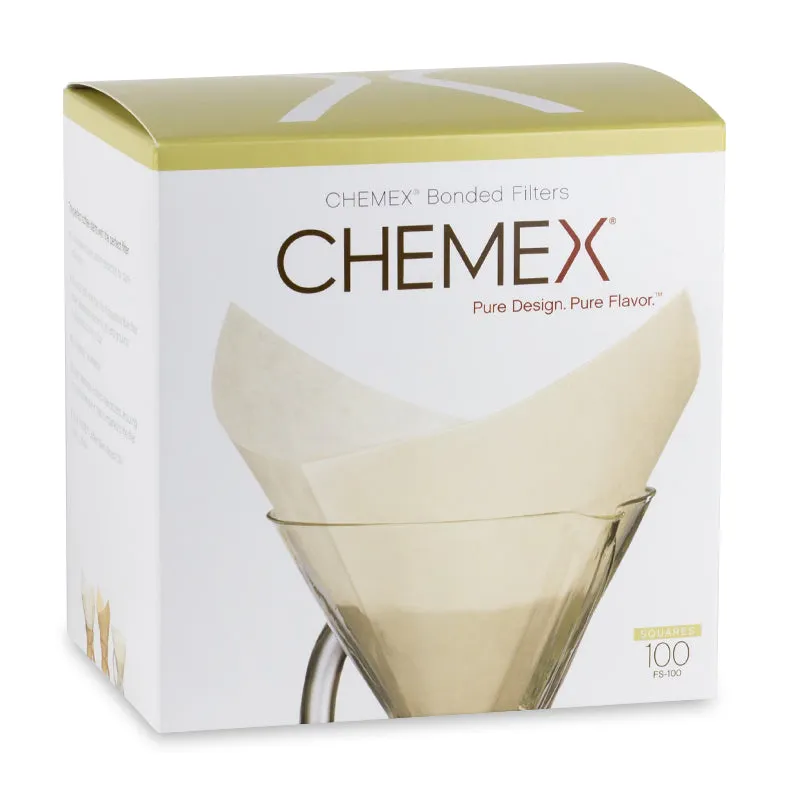 Chemex Bonded Filters FS-100 Pre-Folded Squares