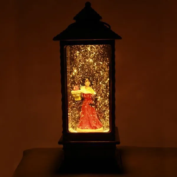 Christmas Lantern - Fabulous Lady in Red