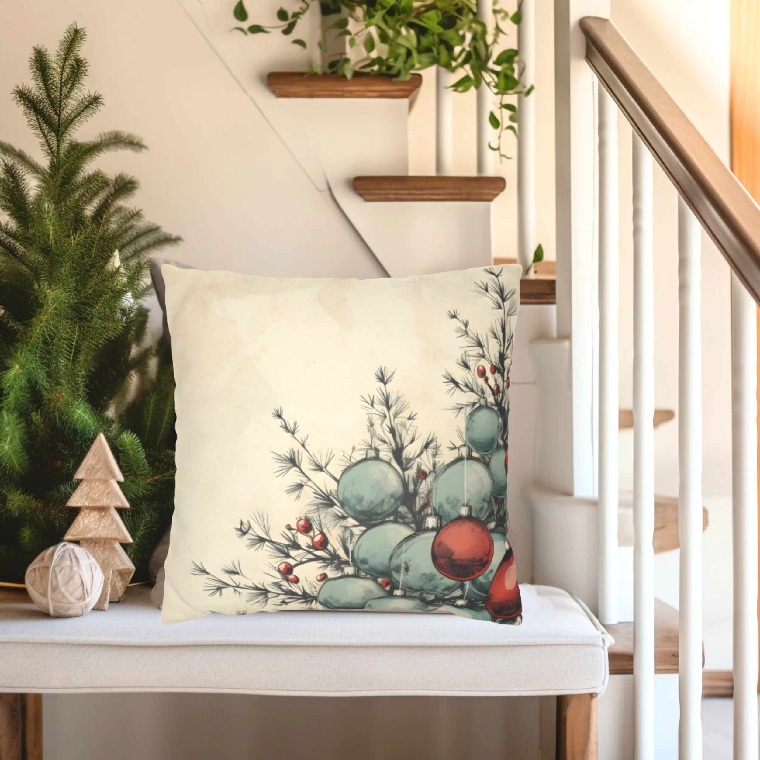 Christmas Pillow Cover, Christmas Tree Pillow Covers, Christmas Decor, Home Decor, Christmas Decorations, Pillow Cover