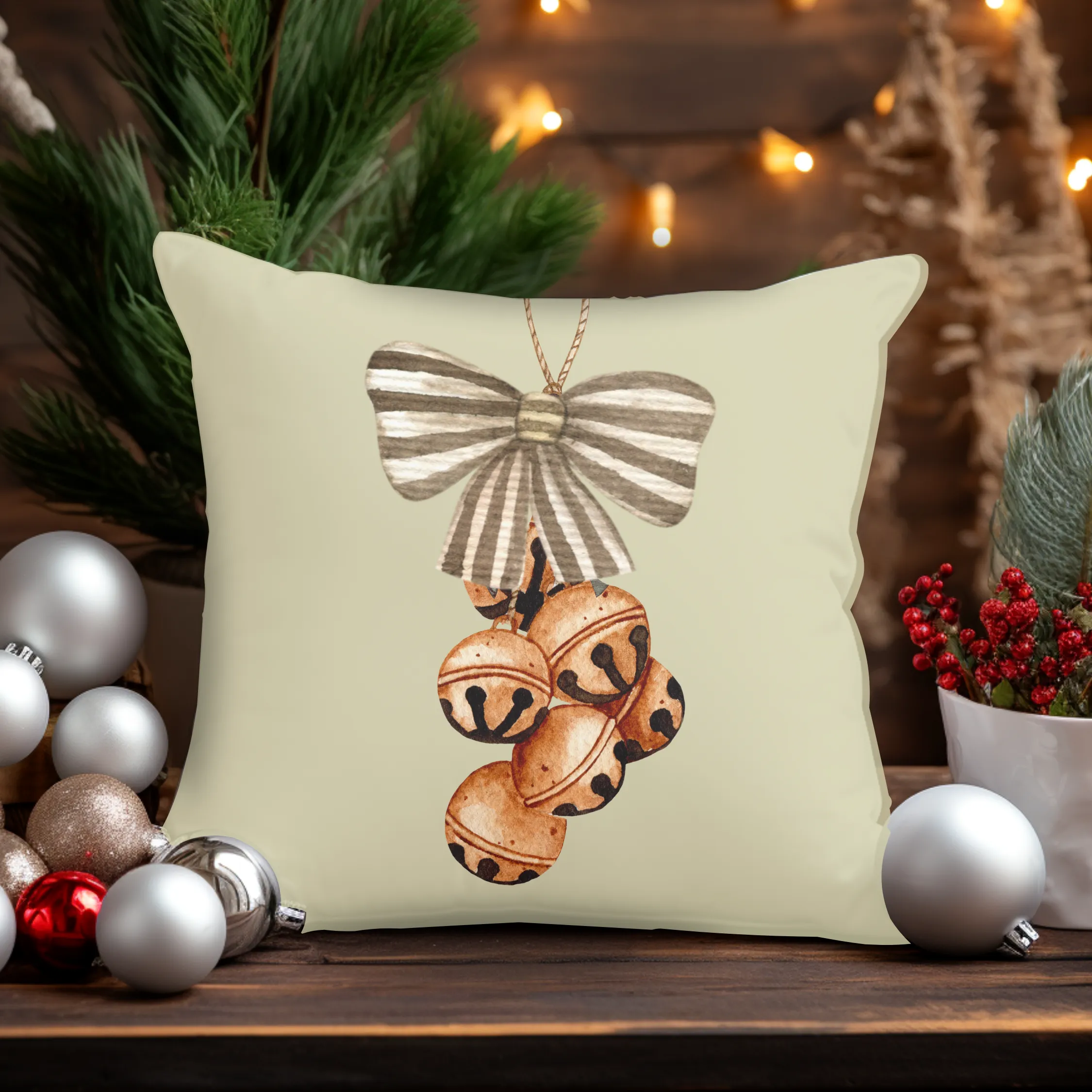 Christmas Pillow Covers, Rustic Pillow Covers, Holiday Decor Pillow Cover, Christmas Pillows