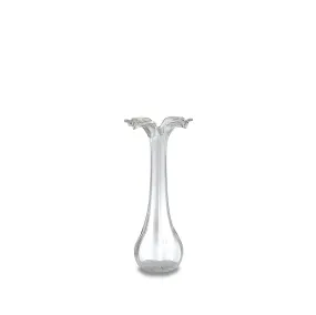 Clear Glass Vase, Small 16cm