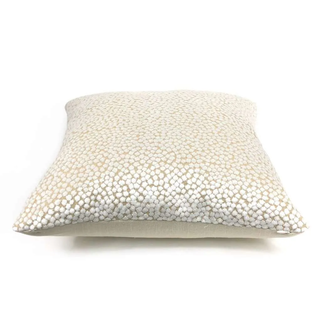 (CLEARANCE) Catelyn White Velvet Dots Pillow Cover