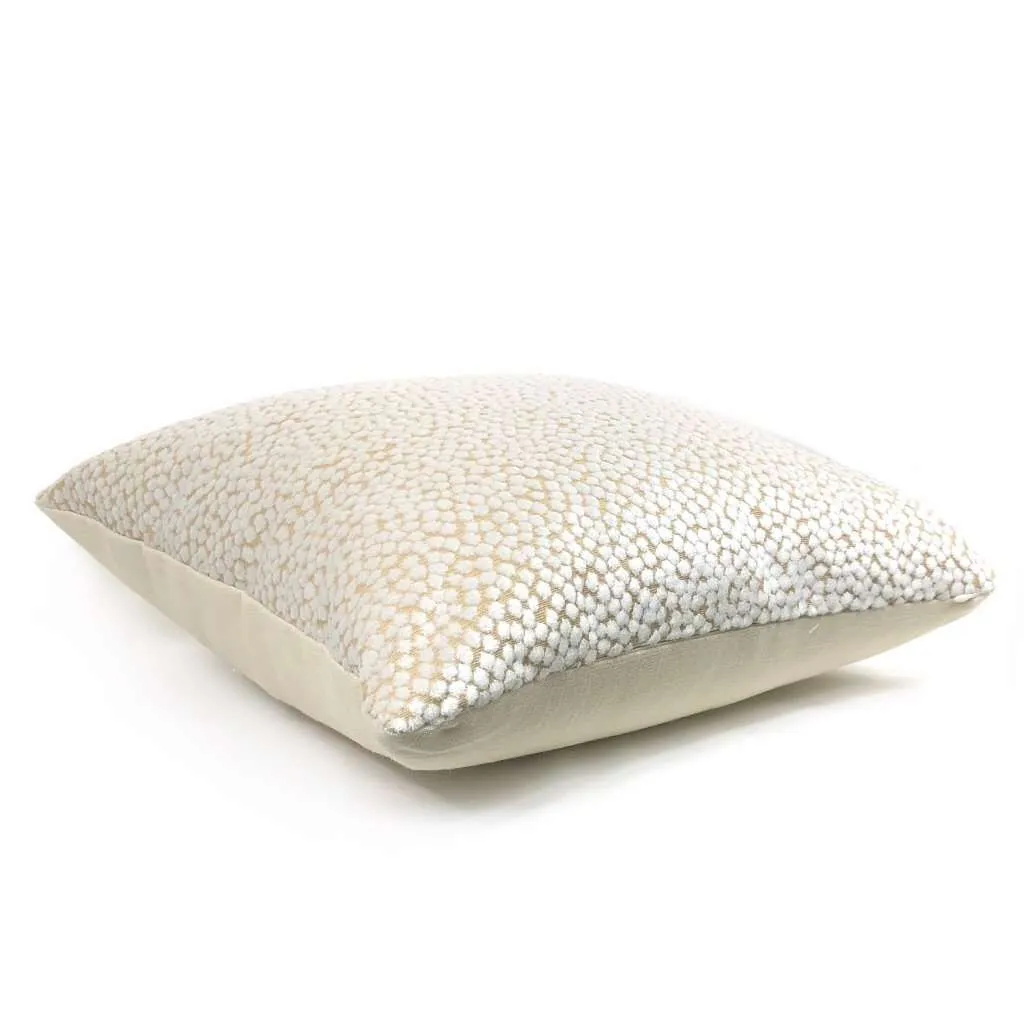 (CLEARANCE) Catelyn White Velvet Dots Pillow Cover