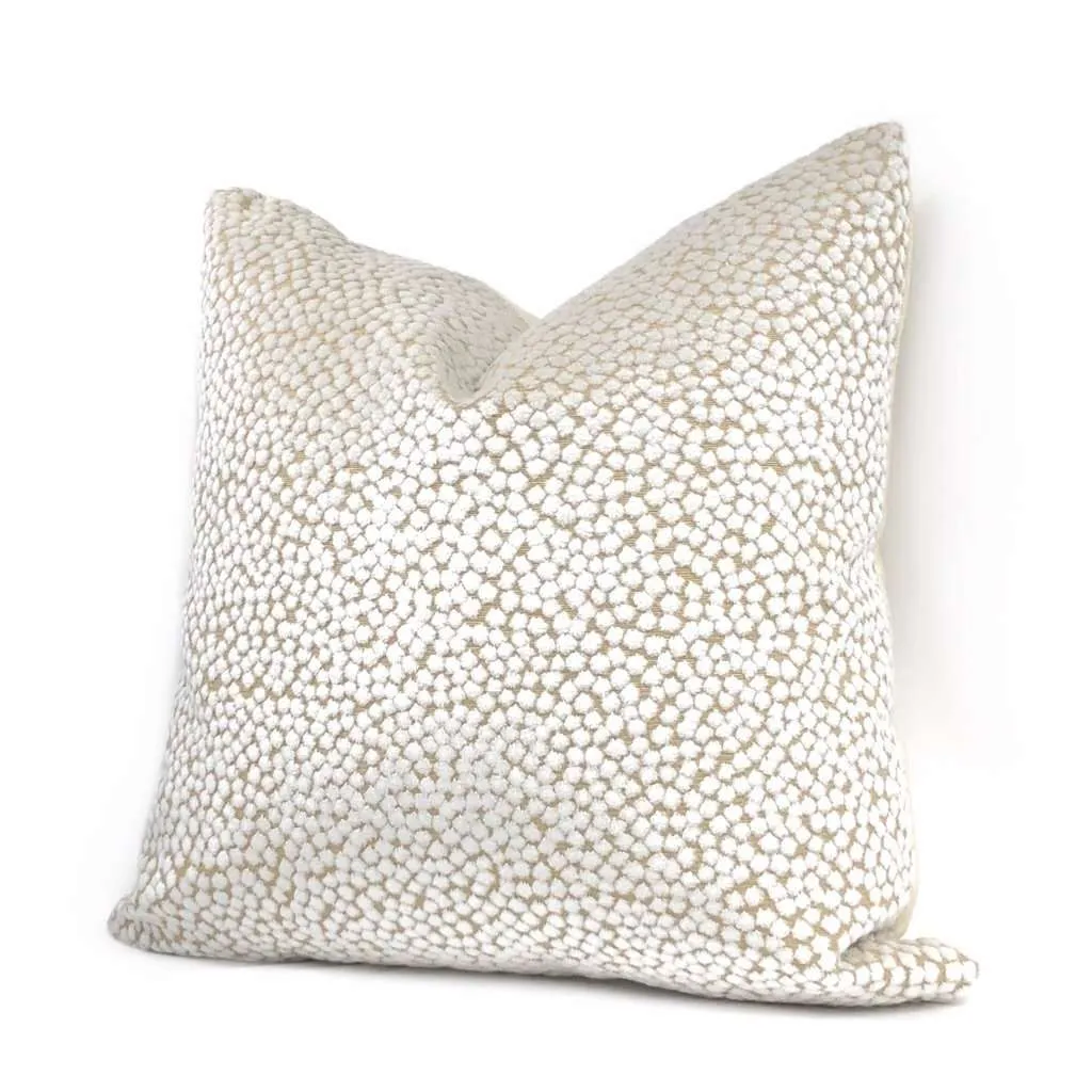 (CLEARANCE) Catelyn White Velvet Dots Pillow Cover