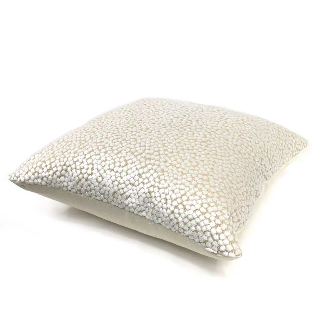 (CLEARANCE) Catelyn White Velvet Dots Pillow Cover