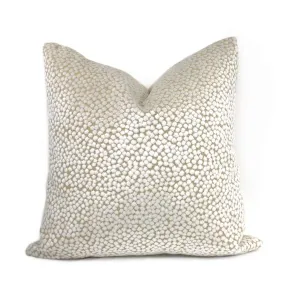 (CLEARANCE) Catelyn White Velvet Dots Pillow Cover