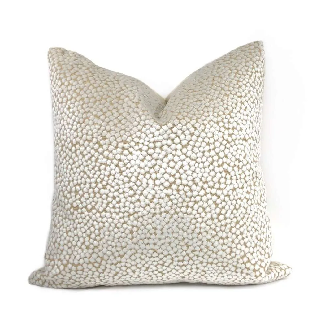 (CLEARANCE) Catelyn White Velvet Dots Pillow Cover