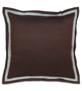 Coffee Bean Brown Euro Sham 27x27