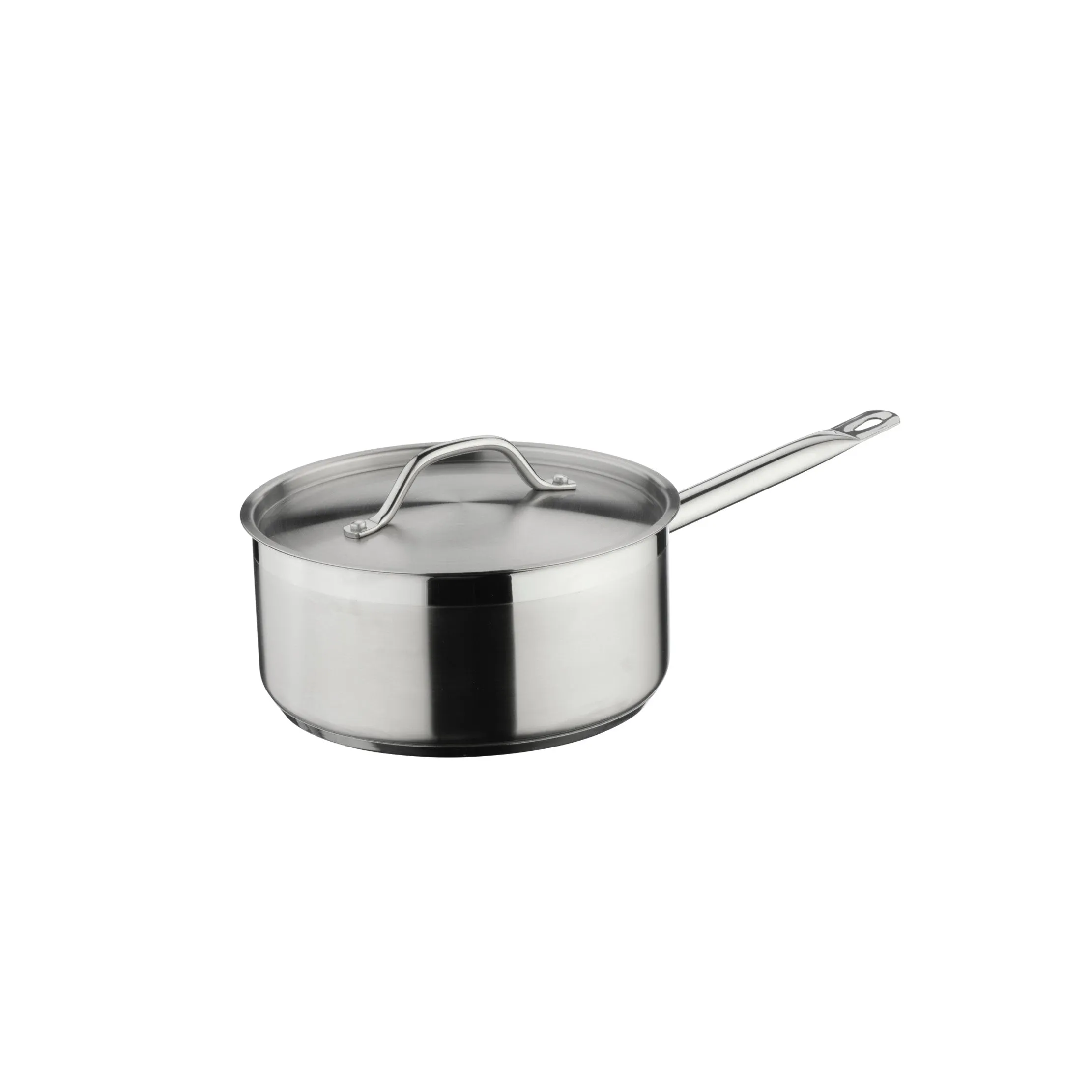 Commichef  Stainless Steel Saucepan and Lid - 16cm