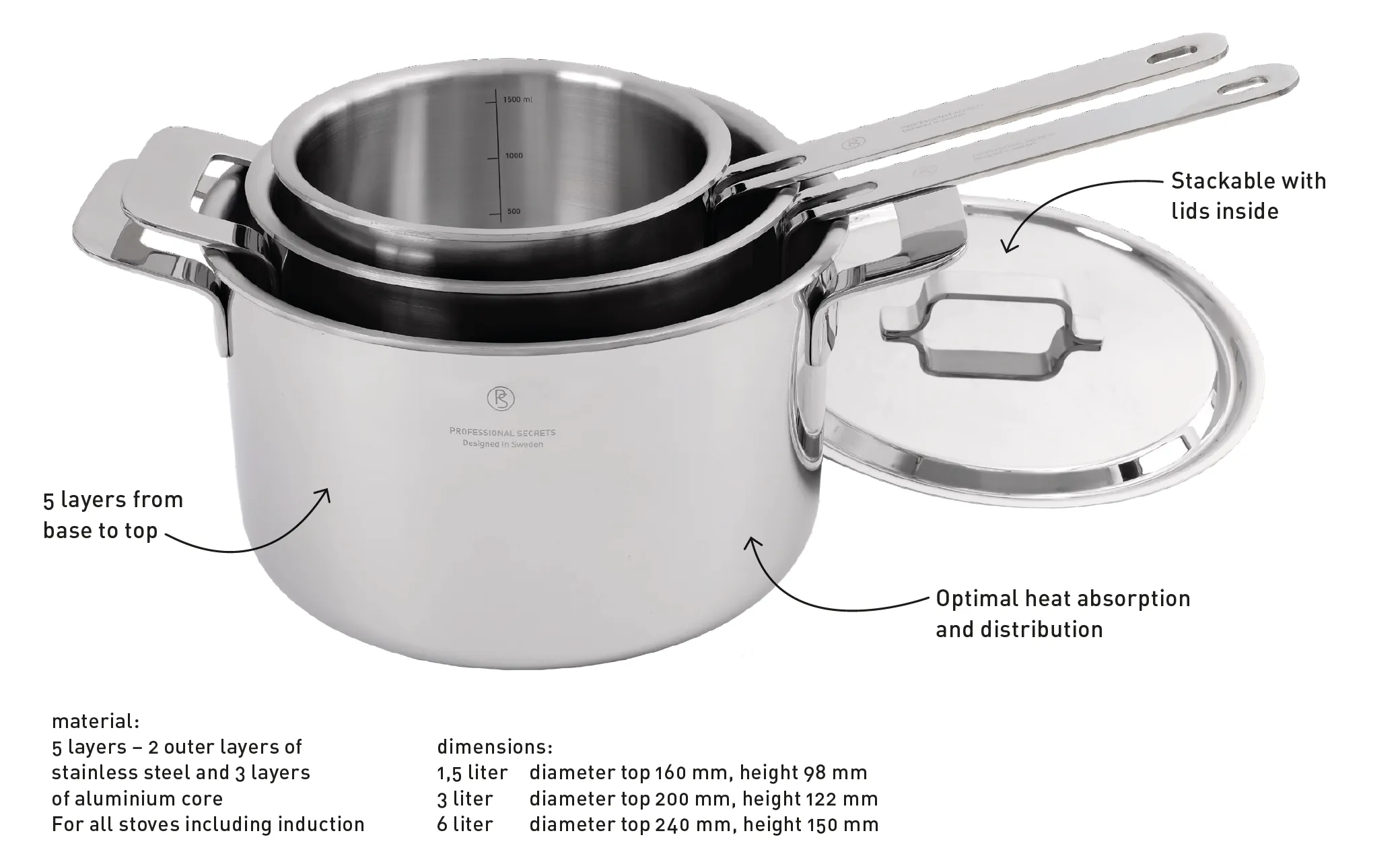 Cooking pot - 3 liters