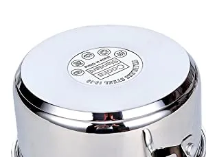 Cooks Standard Dutch Oven Casserole with Glass Lid, 6-Quart Classic Stainless Steel Stockpot, Silver