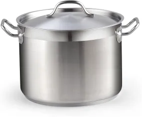 Cooks Standard Stockpots Stainless Steel, 8 Quart Professional Grade Stock Pot with Lid, Silver