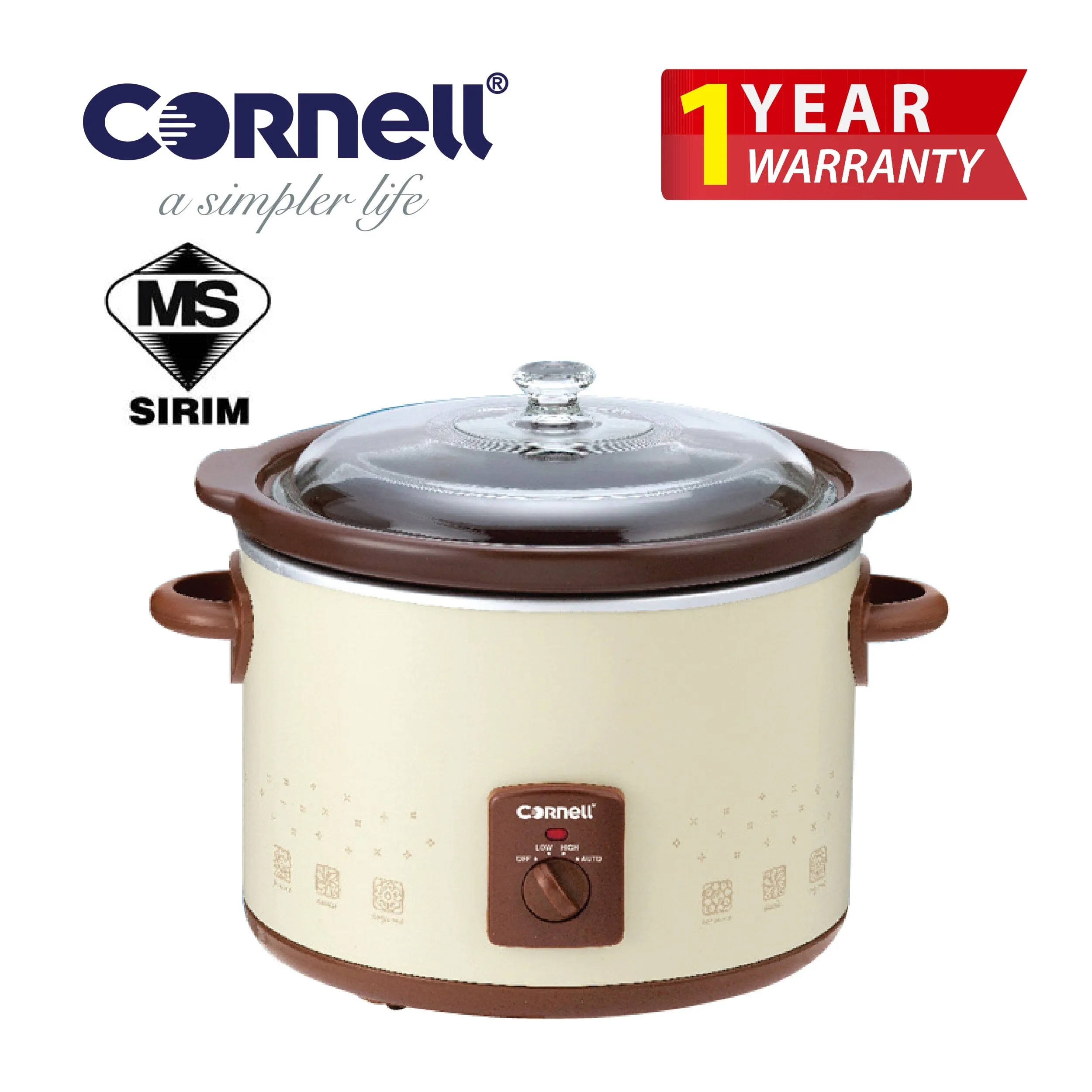 Cornell CSC-D50C Slow Cooker 5.0L