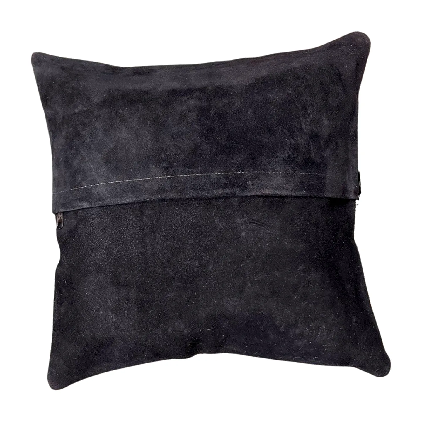 Cowhide Pillow - Speckled Black and White