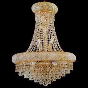 Crystal Chandelier W:20 x H:32 Genuine Magnificent Crystal Prisms, 11 Lights