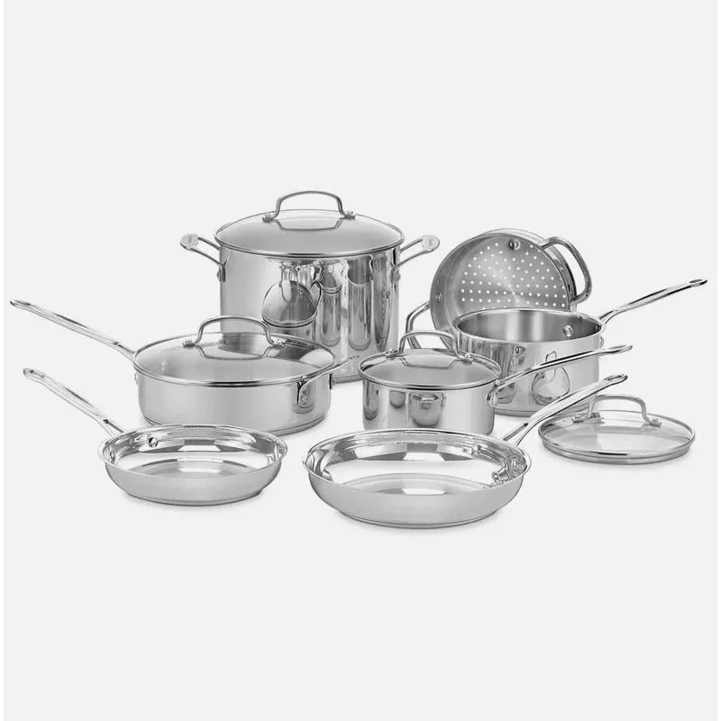 Cuisinart Chef's Classic 11 Piece Stainless Steel Cookware Set