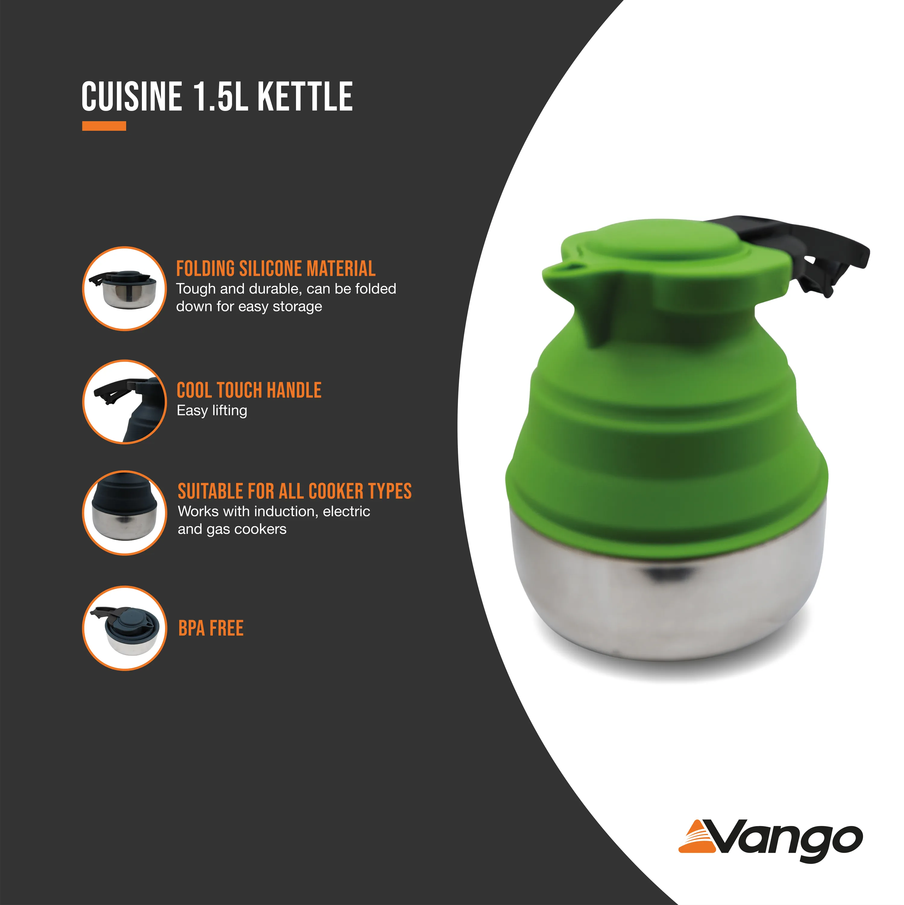 Cuisine 1.5L Kettle