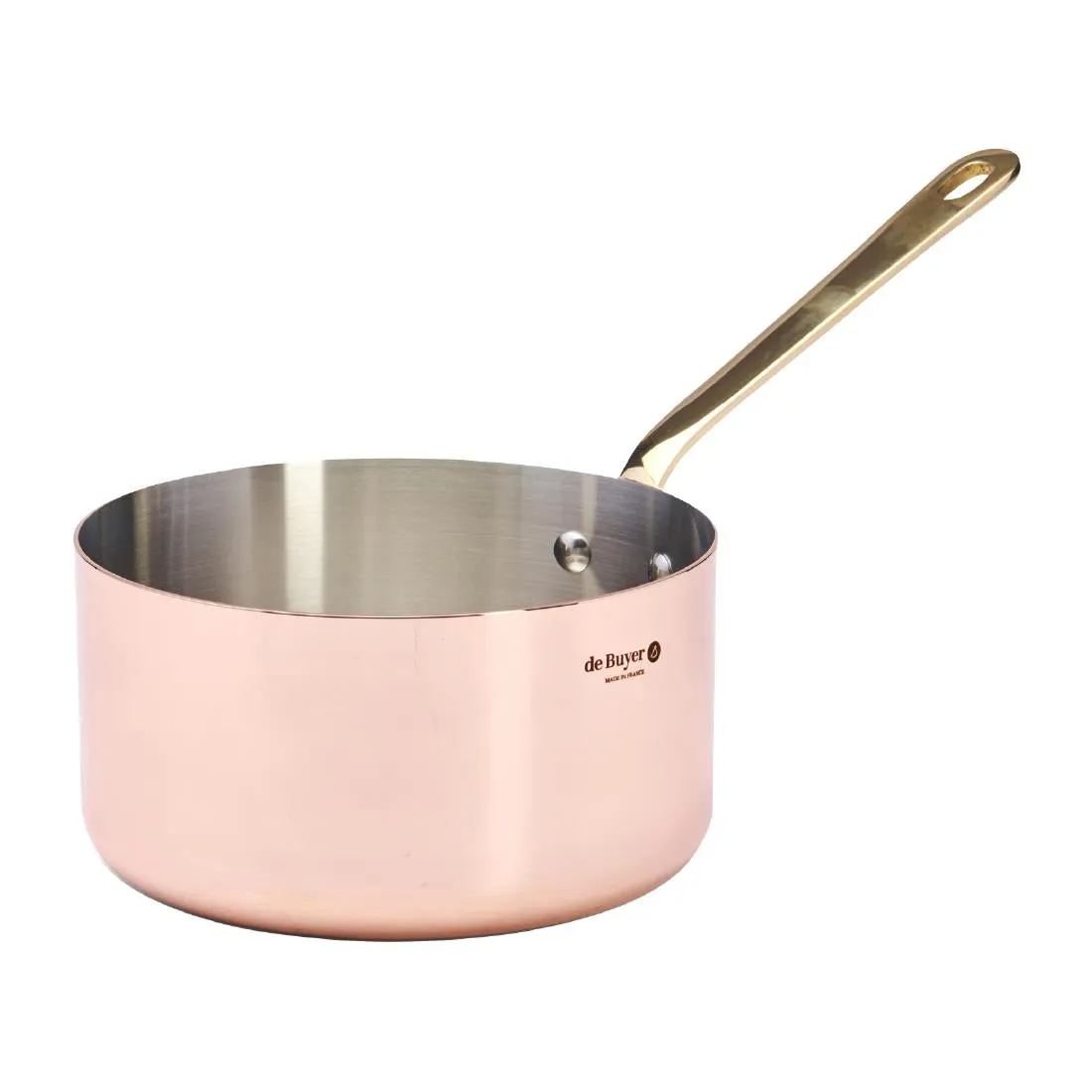 De Buyer Inocuivre Saucepan with Brass Handle 18cm