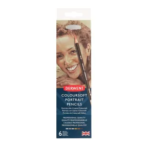 Derwent Coloursoft Skintones Set of 6