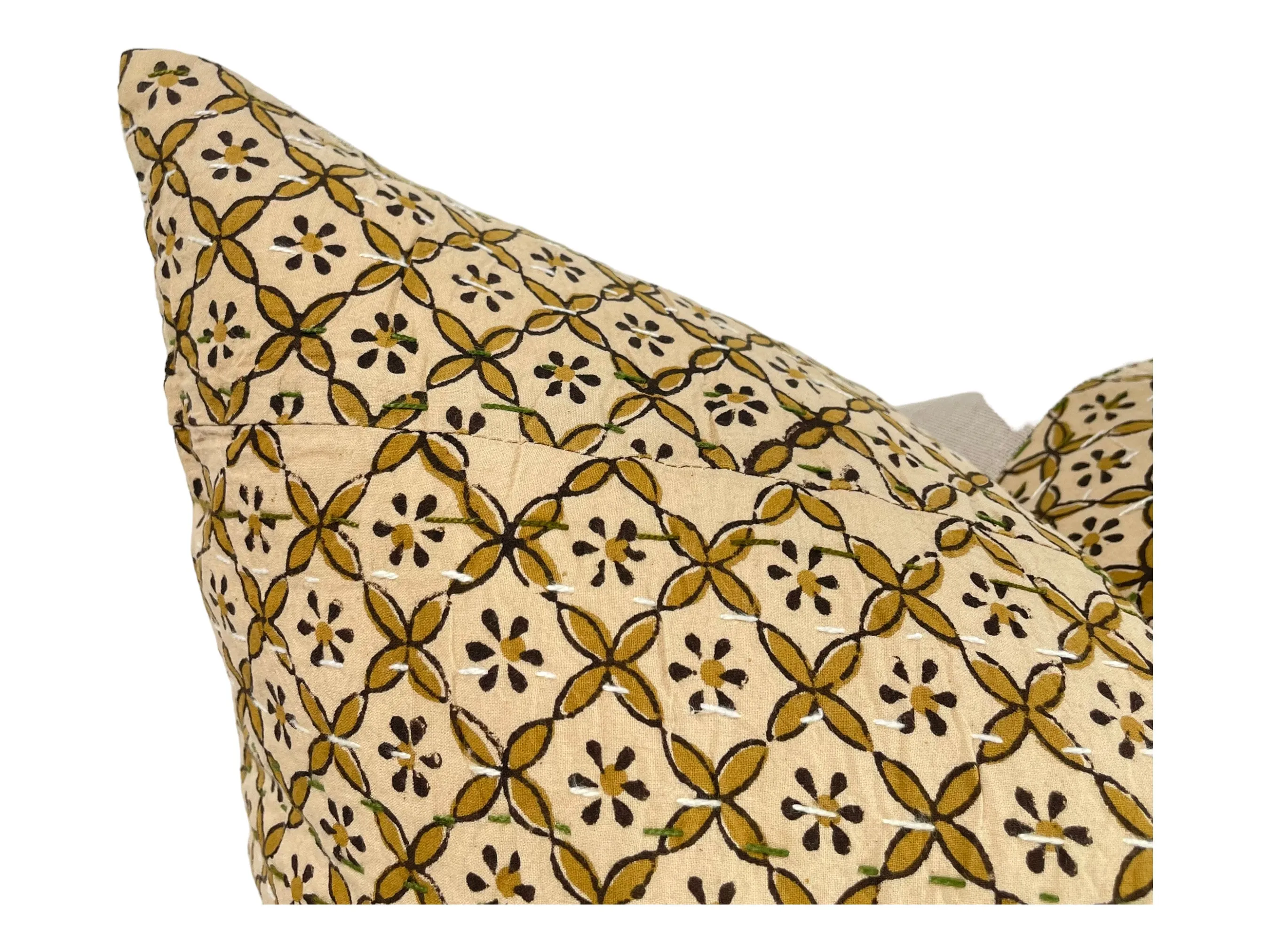 Designer Brawley Block Print Pillow Cover