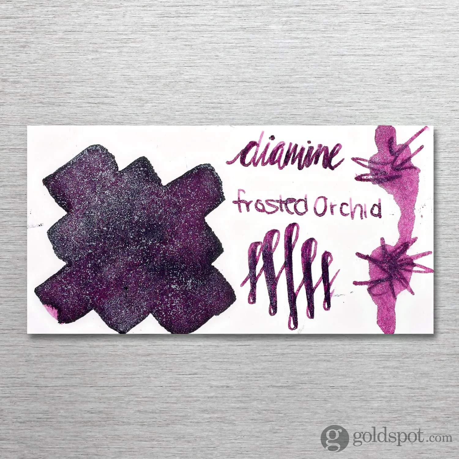 Diamine Shimmer Bottled Ink in Frosted Orchid - 50 mL