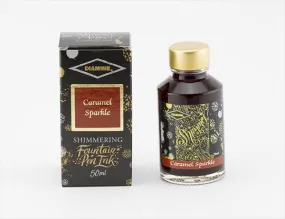 Diamine Shimmering Fountain pen Inks 50ml - Caramel Sparkle