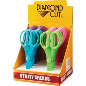 Diamond Cut 12pc Utility Shears In Countertop Display