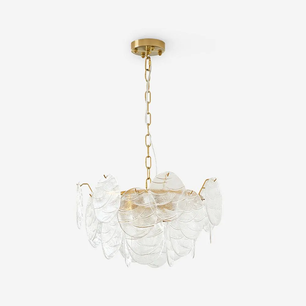 Disc Victorian Glass Chandelier