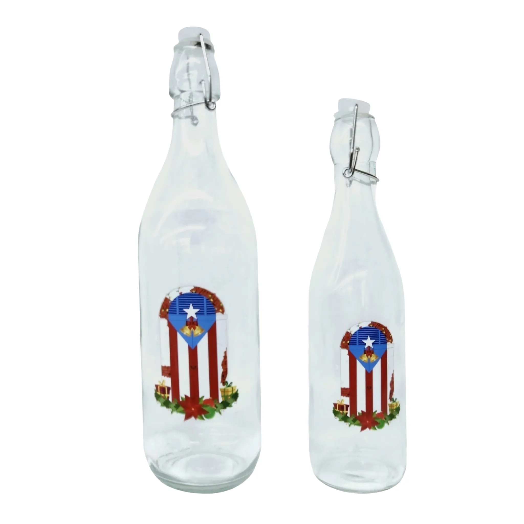 Door with PR Flag - Coquito Bottles