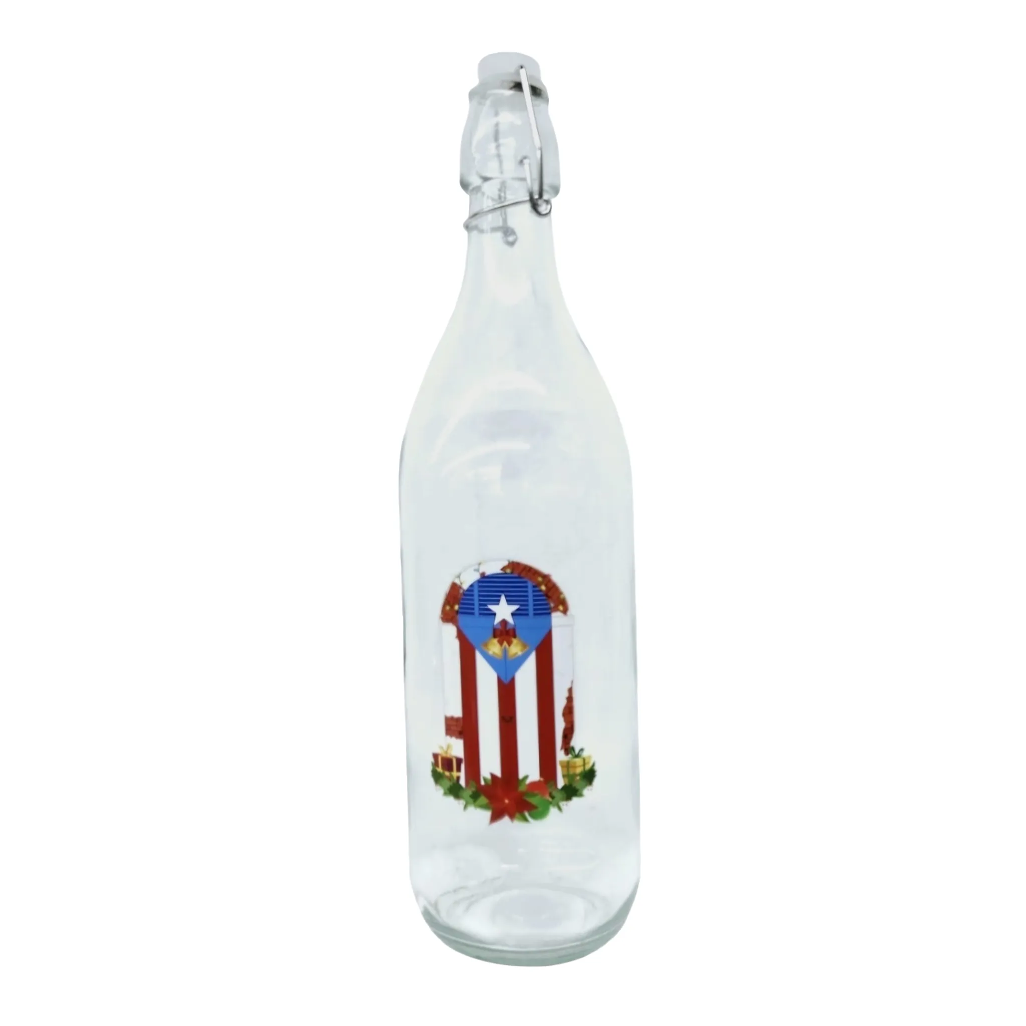 Door with PR Flag - Coquito Bottles