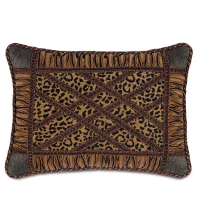 Dorian Gold Collage Lumbar Pillow Cover 16x22