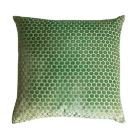 Dots Velvet Grass Pillows by Kevin O’Brien Studio