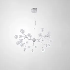 Double Glass Minimalist Molecule Chandelier - Stylish Living Room Lighting Fixture