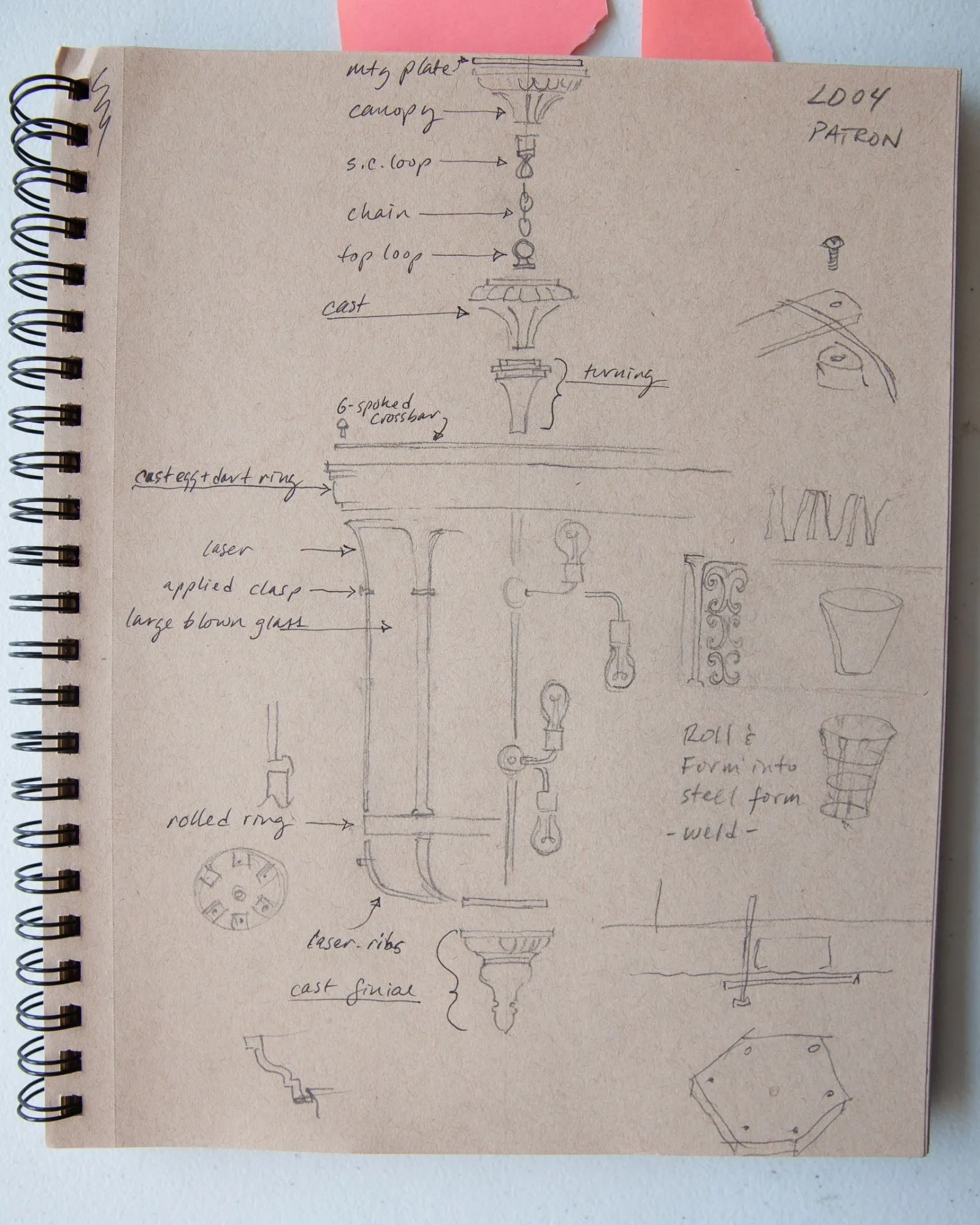 Drawing of Church Lantern