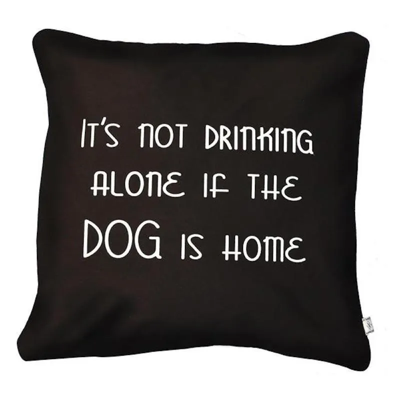 Drinking Alone Toss Pillow