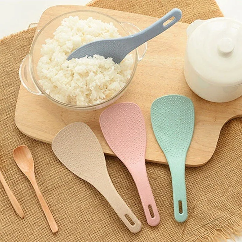 Eco-Friendly Wheat Straw Non-Stick Rice Spoon - Kitchen Utensil Rice Cooker