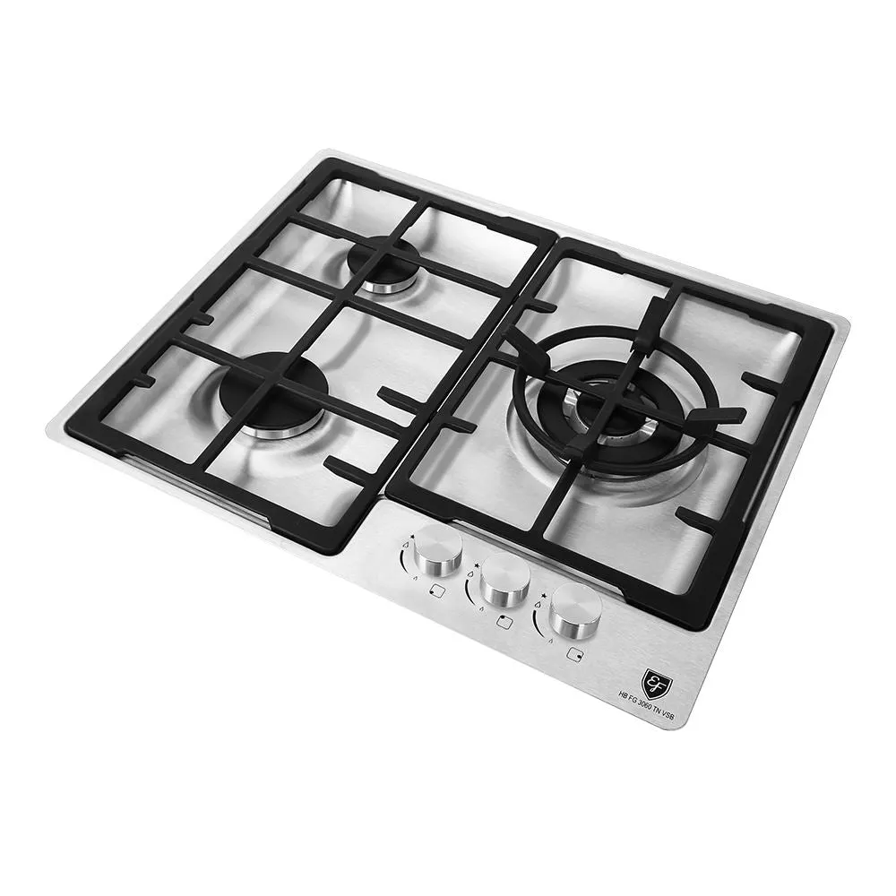 EF HB FG 3060 TN VSB Built-in Gas Hob HBFG3060TNVSB