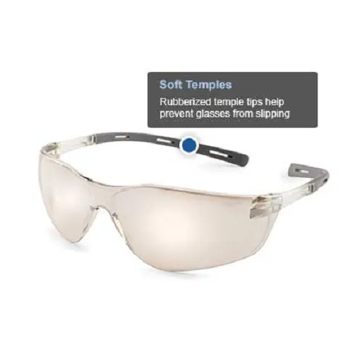 Ellipse Extreme Lightweight Safety Glasses with Soft Rubber Temples, Clear Lens, 1 Pair