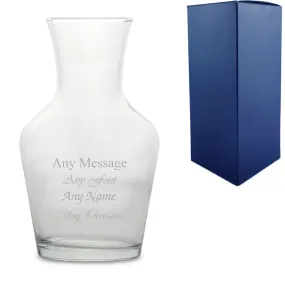 Engraved 1 Litre A Vin Carafe or Vase