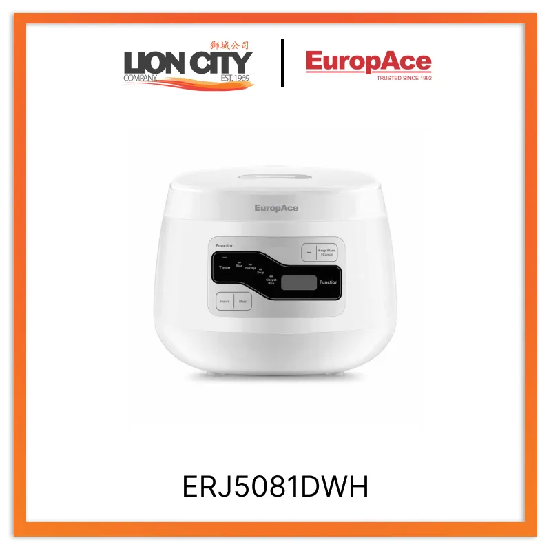 Europace ERJ5081DWH Non Stick Ceramic Pot Rice Cooker