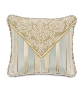 Evora Silk Stripe Envelope Lumbar Pillow Cover 15x18