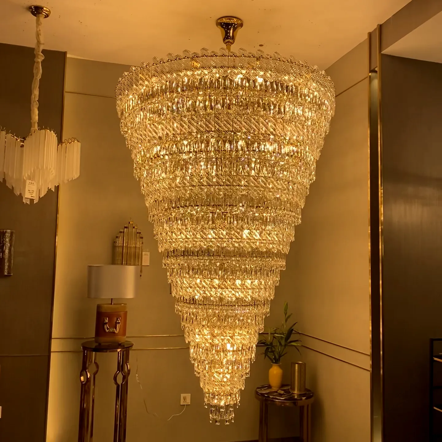 Extra Large Luxury Crystal Chandelier for Staircase/Living Room/Foyer/Villa