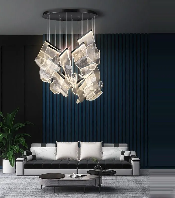 Fancy® Black Luxury modern led light chandelier- 18 Lights