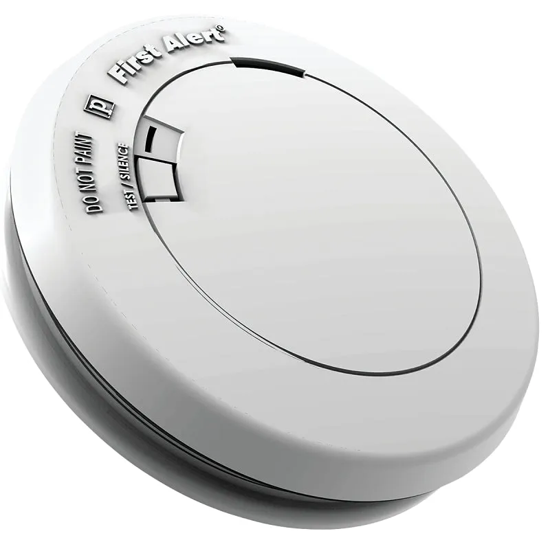 First Alert 1039852 Smoke Alarm, 3 V, Photoelectric Sensor, 85 dB, Alarm: Audible Beep, Ceiling, Wall, White :CD: QUANTITY: 1