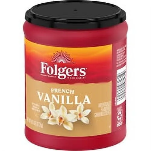 Folgers 9.6 Ounce French Vanilla Roast & Ground Coffee