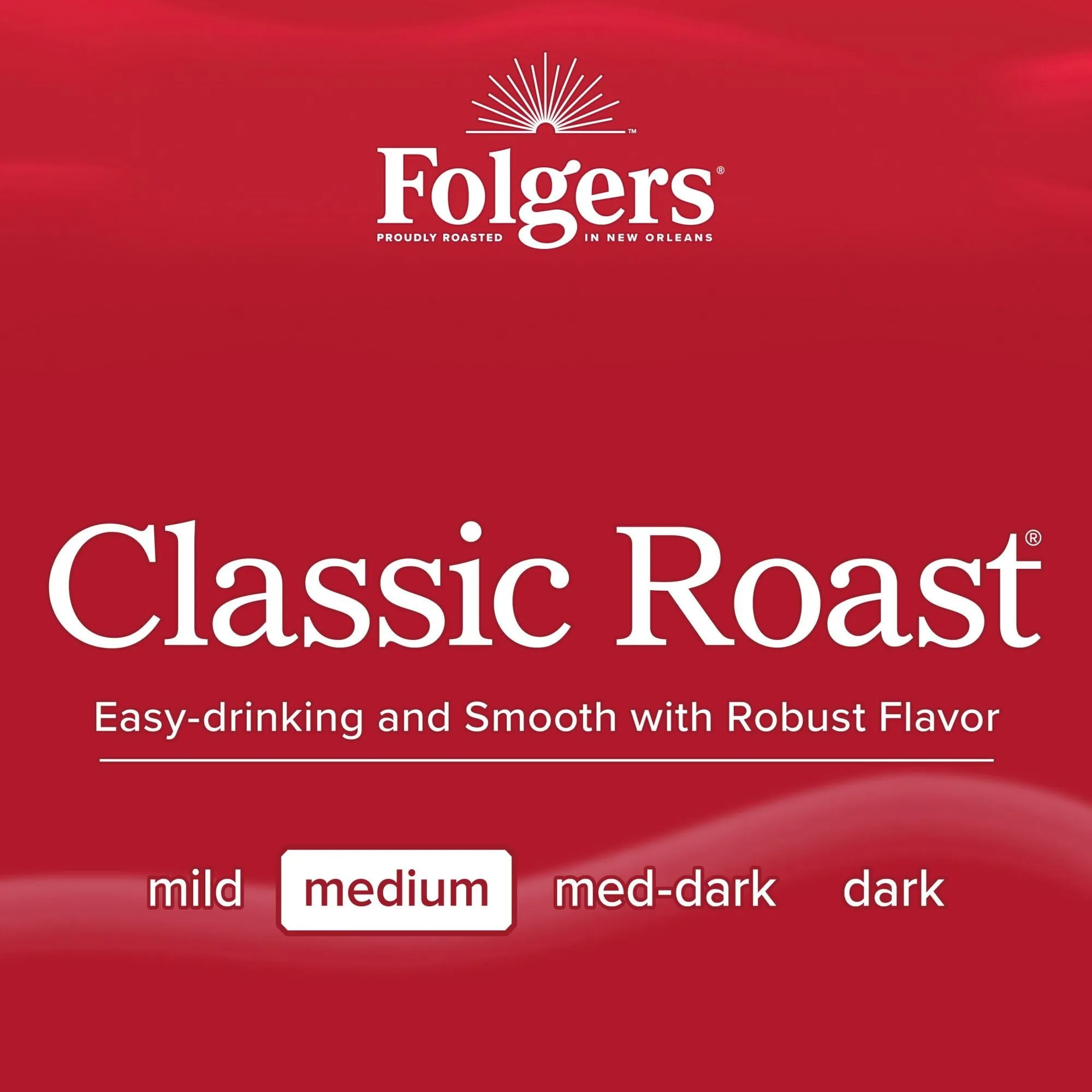 Folgers Classic Roast Instant Coffee, 8-Ounce Jar