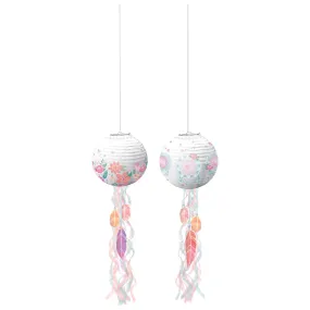 Free Spirit Happy Birthday Paper Lanterns & Tails 3pk